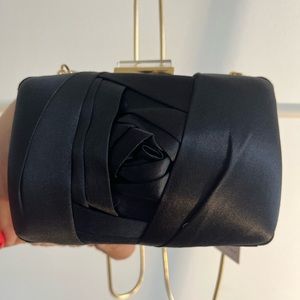 Franchi black clutch purse